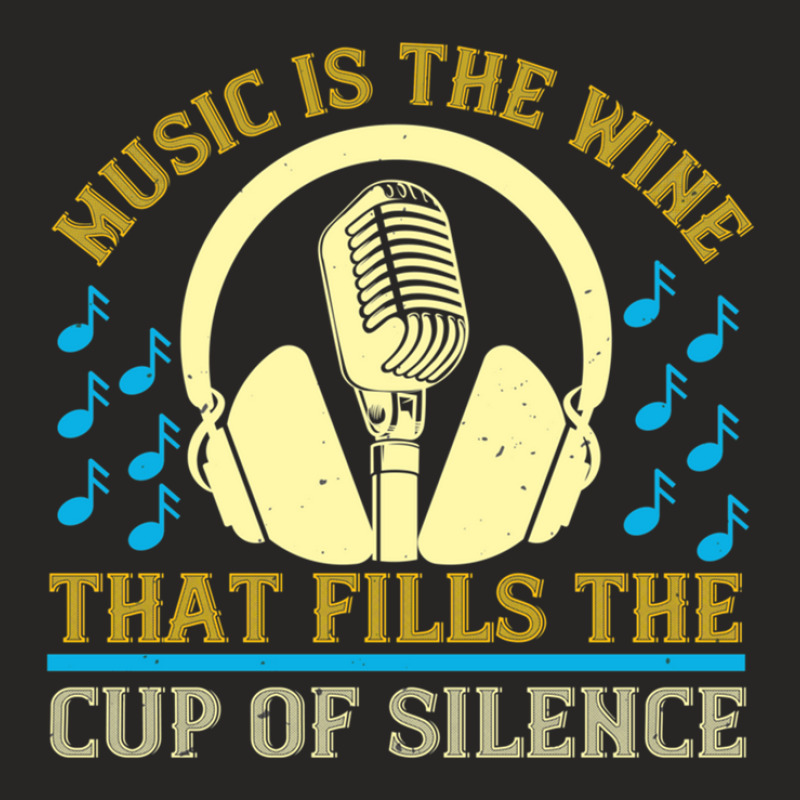 Music Is The Wine That Fills The Cup Of Silence .png Ladies Fitted T-Shirt by AmyHogan | Artistshot