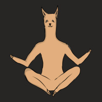 Llama Meditation Ladies Fitted T-shirt | Artistshot