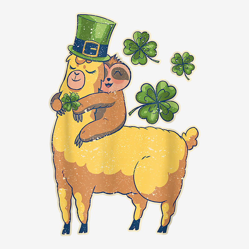 Funny Irish Sloth Llama Shamrock St Patricks Day Animal Love T Shirt Rear Car Mat | Artistshot