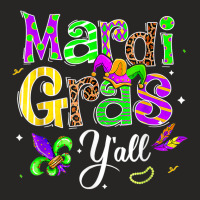 Happy Mardi Gras Y'all Party Parade New Orleans 2023 T Shirt Ladies Fitted T-shirt | Artistshot