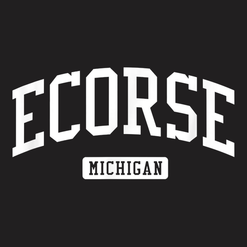 Ecorse Michigan Mi Vintage Athletic Sports Design T Shirt T-shirt | Artistshot