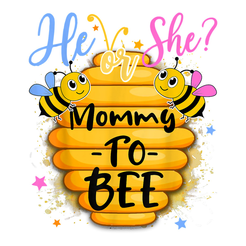 He Or She Mommy To Bee Gender Reveal Bee Lovers T Shirt Sticker | Artistshot