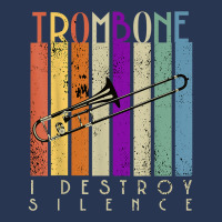 I Destroy Silence Funny Trombone Player Music Lover Saying T Shirt Men Denim Jacket | Artistshot