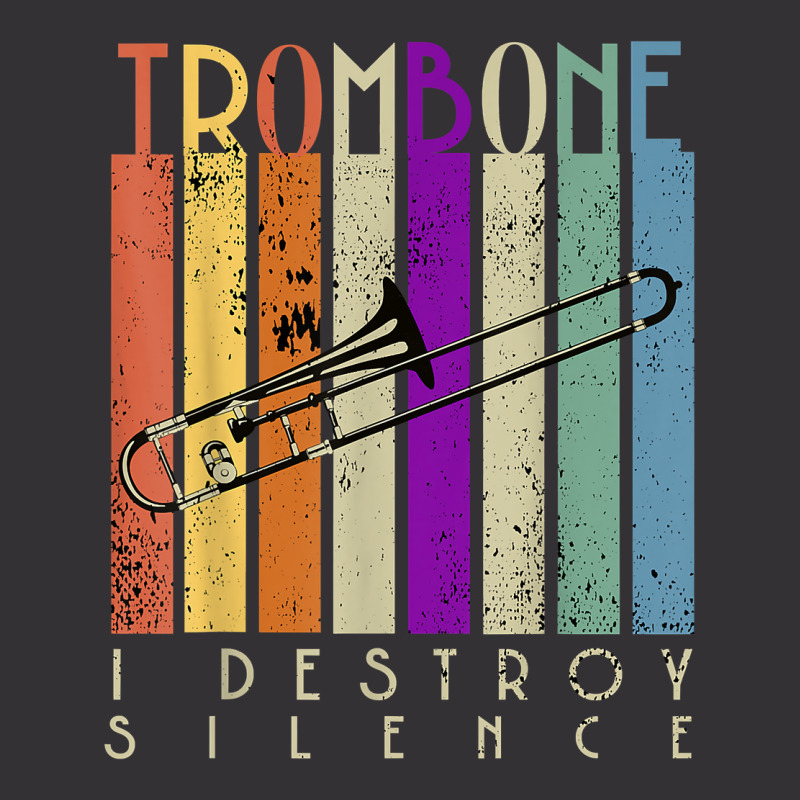 I Destroy Silence Funny Trombone Player Music Lover Saying T Shirt Vintage Hoodie by kaykemyjoa | Artistshot