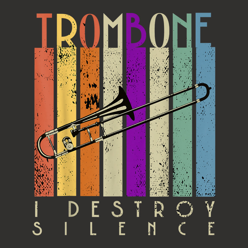 I Destroy Silence Funny Trombone Player Music Lover Saying T Shirt Champion Hoodie by kaykemyjoa | Artistshot