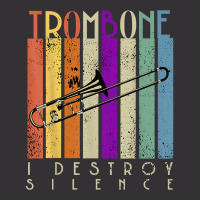 I Destroy Silence Funny Trombone Player Music Lover Saying T Shirt Vintage Hoodie And Short Set | Artistshot