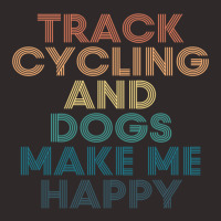 Track Cycling And Dogs Make Me Happy Gift For Track Cycling & Dogs Fan Racerback Tank | Artistshot