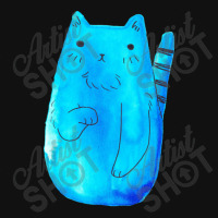 Striped Tail Blue Watercolor Cat Skinny Tumbler | Artistshot