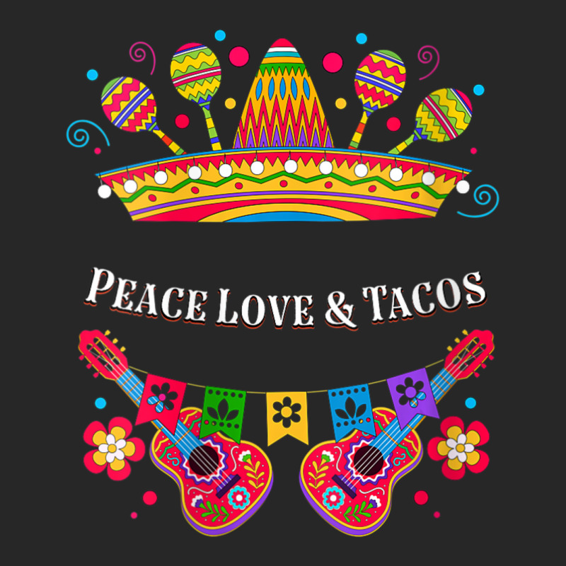 Womens Peace Love And Tacos Peace Sign Taco Lover Mexican Food V-neck Women's Pajamas Set by tiennguyen | Artistshot