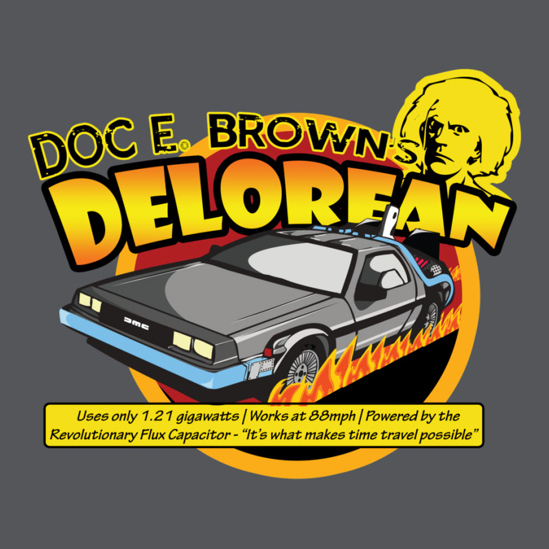 Doc E. Browns Time Travelling Delorean Ladies Fitted T-Shirt by hanoudnrilliv | Artistshot