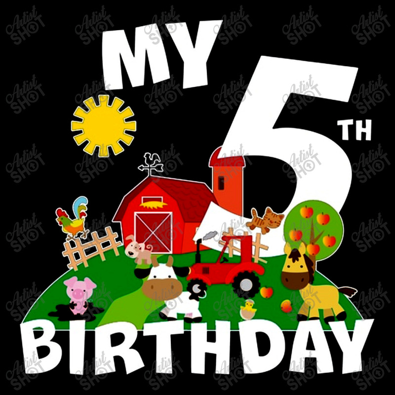 5 Year Old Farm My 5th Birthday Adjustable Strap Totes | Artistshot