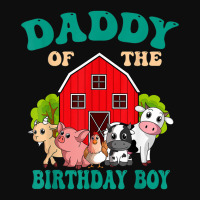 Daddy Of The Birthday Boy Farm Animal Bday Family Bday Party T Shirt Crop Top | Artistshot