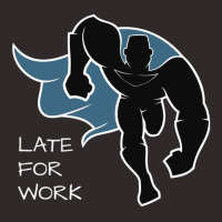 Late For Work  Superhero Light Design Racerback Tank | Artistshot