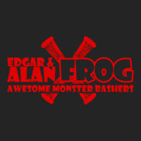 Edgar And Alan Frog The Awesome Monster Bashers 3/4 Sleeve Shirt | Artistshot