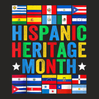 Latin Countries Flag Hispanic Heritage Month Latino Pride T Shirt Ladies Fitted T-shirt | Artistshot