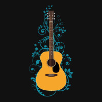 Natural Concert Acoustic Guitar Flowering Vines 1 Graphic T-shirt | Artistshot