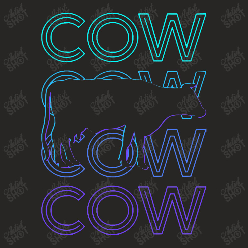 Cow ,cow Farmer Farming Farm Retro Gift Ladies Fitted T-Shirt by marinah | Artistshot