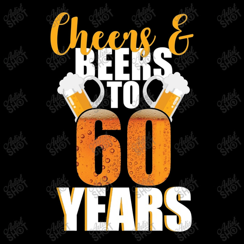 60th Birthday Cheers & Beers To 60 Years Adjustable Strap Totes | Artistshot