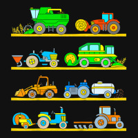 Kids Combine Harvester Farm Vehicles Tractor Boys Graphic T-shirt | Artistshot