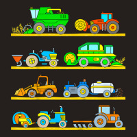 Kids Combine Harvester Farm Vehicles Tractor Boys Tank Top | Artistshot