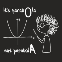 Parabola Math Cartoon Design (white) .png Ladies Fitted T-shirt | Artistshot