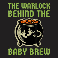 The Warlock Behind The Baby Brew, Halloween New Dad To Be T-shirt | Artistshot