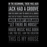 Jack's House - Black On White Adjustable Cap | Artistshot