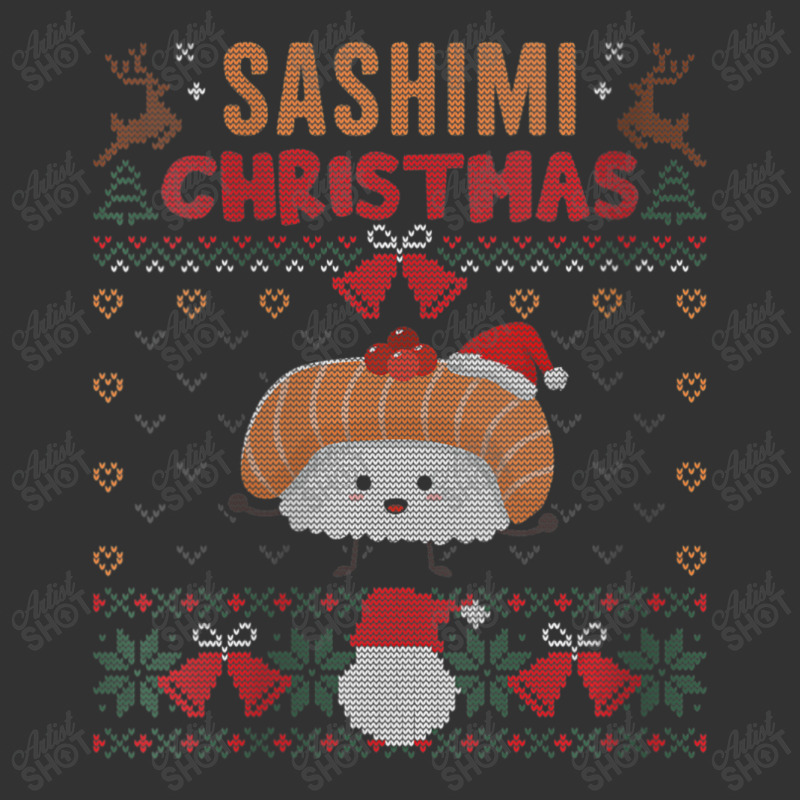 Womens Sashimi Christmas Japanese Food Sushi Ugly X-mas Sweater V-neck Baby Bodysuit by thanhtran | Artistshot