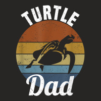 Mens Turtle Dad Father's Day Pet Water Turtle Reptile Terrarium T Shir Ladies Fitted T-shirt | Artistshot