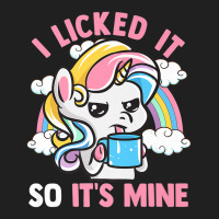 Unicorn I Licked It So It's Mine Unicorns Funny Quotes Premium T Shirt Ladies Polo Shirt | Artistshot