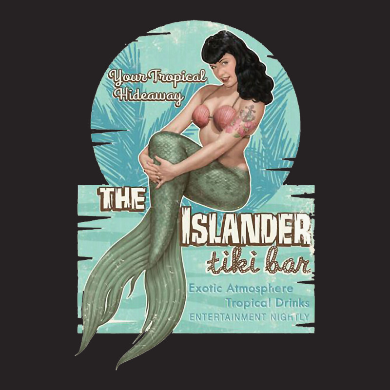 The Islander Tiki Bar Bettie Page Mermaid Vintage Cap by SusanneRestemayer | Artistshot