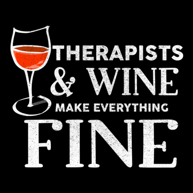 Therapists And Wine Make Everything Fine  For Therapist Pocket T-shirt | Artistshot