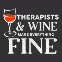 Therapists And Wine Make Everything Fine  For Therapist Vintage Short | Artistshot