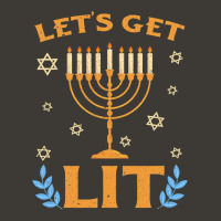 Hanukkah Lets Get Lit Menorah Funny Hebrew Jewish Holiday Bucket Hat | Artistshot