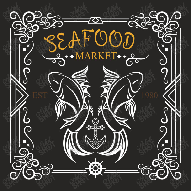 Seafood Market Ladies Fitted T-Shirt by April Shop | Artistshot