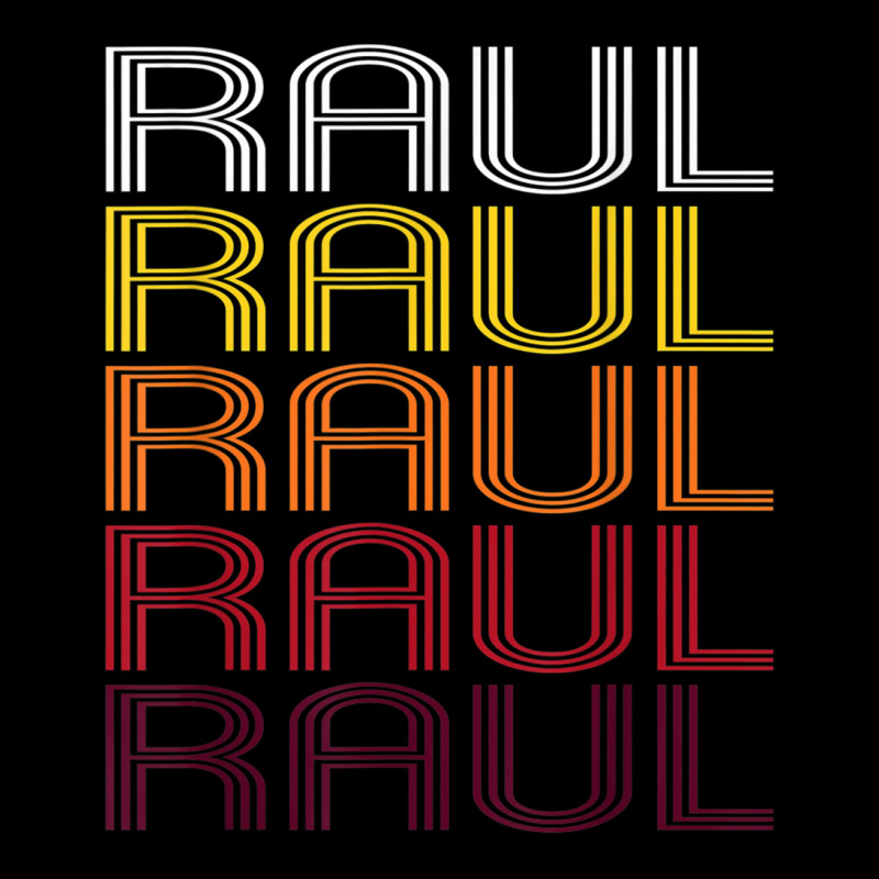 Raul Retro Wordmark Pattern   Vintage Style T Shirt V-Neck Tee by kleebbi | Artistshot