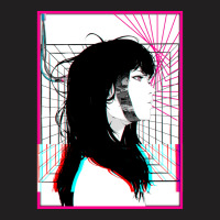 Cyberpunk Cyborg Girl Color Glitch Futuristic Style T-shirt | Artistshot