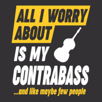 Contrabass Player Worries Funny Quote Vintage Short | Artistshot