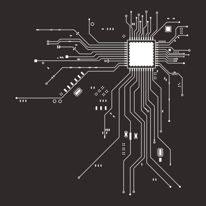 Cpu Processor Circuit Diagram Racerback Tank by SamAlexanderMcnutt | Artistshot