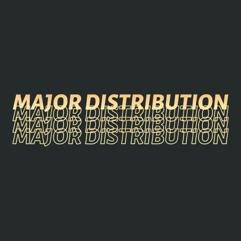 Major Distribution Shadow Gold Outline Minimalist Typography T Shirt Women's Triblend Scoop T-shirt by shanesxk | Artistshot