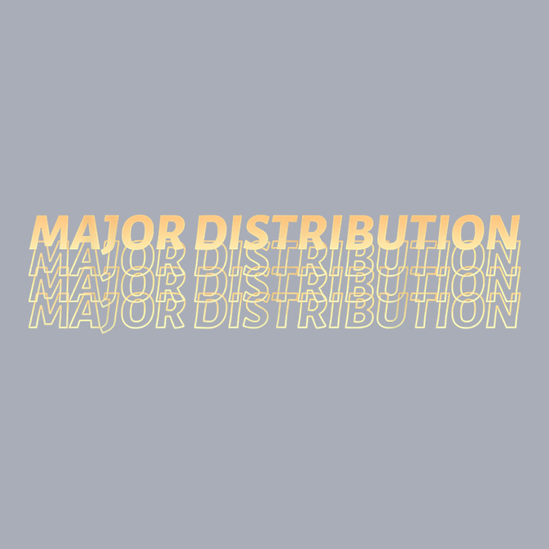 Major Distribution Shadow Gold Outline Minimalist Typography T Shirt Tank Dress by shanesxk | Artistshot