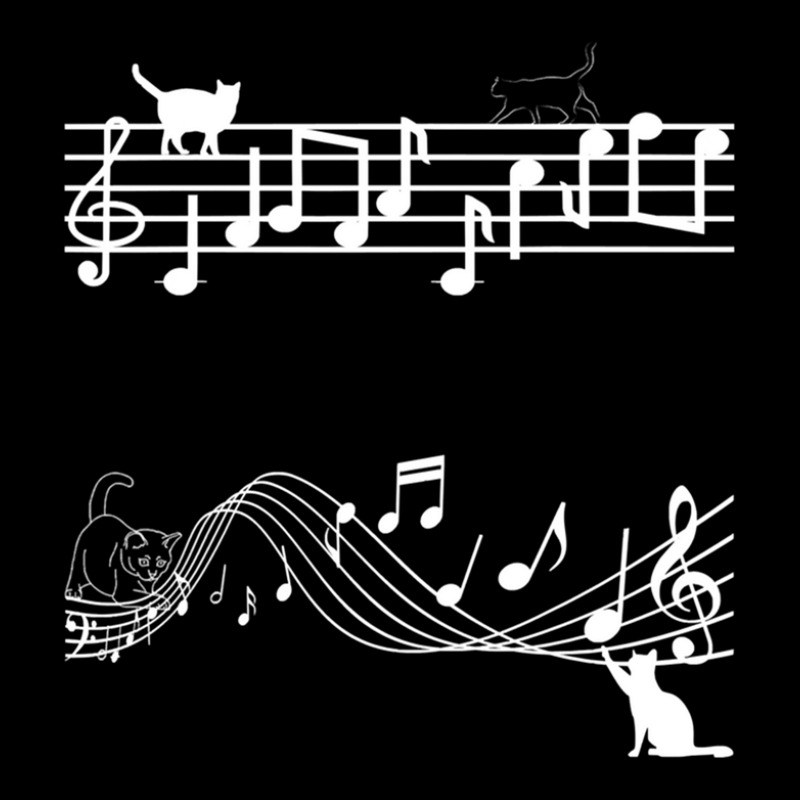 Cute Cat Kitty Playing Music Note Clef 1 Cropped Hoodie by CHARLOTTELYNNTAYLOR | Artistshot