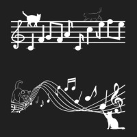 Cute Cat Kitty Playing Music Note Clef 1 Ladies Polo Shirt | Artistshot