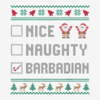 Nice Naughty Barbadian Christmas Pajama Matching T Shirt Adjustable Cap | Artistshot