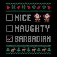 Nice Naughty Barbadian Christmas Pajama Matching T Shirt Kids Cap | Artistshot