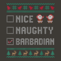 Nice Naughty Barbadian Christmas Pajama Matching T Shirt Bucket Hat | Artistshot