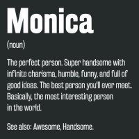 Monica Definition Funny First Name Humor Nickname T Shirt Women's Triblend Scoop T-shirt | Artistshot