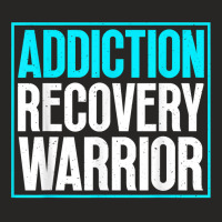 Minimal Text For Addiction Recovery Warrior Alcohol & Drugs T Shirt Ladies Fitted T-shirt | Artistshot