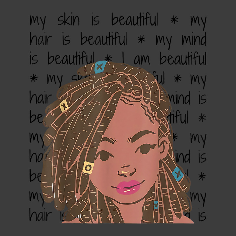 My Skin My Hair Is Beautiful Black Girl Black History Month T Shirt Men's Polo Shirt | Artistshot