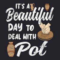 Pottery Ceramic Artist Its A Beautiful Day To Deal With Pot T Shirt Unisex Sherpa-lined Denim Jacket | Artistshot